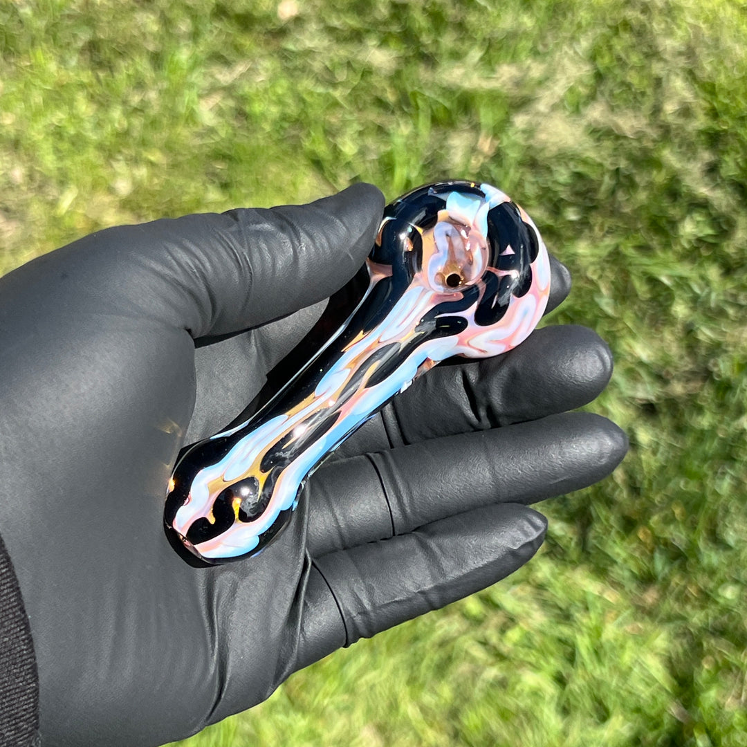 Color Inside Out Spoon 4 Glass Pipe Tiny Mike   