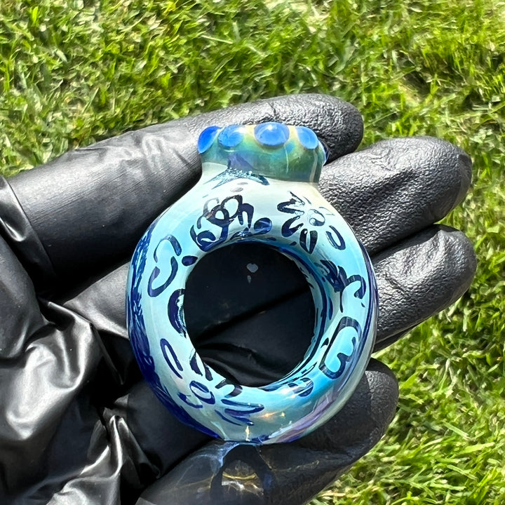 Carbon Tech Flower Ring Pipe from Bob Badtram Glass Pipe Bob Badtram   
