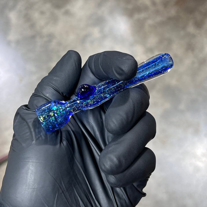 Uber Dichro Chillum Glass Pipe Hilljack Glass   