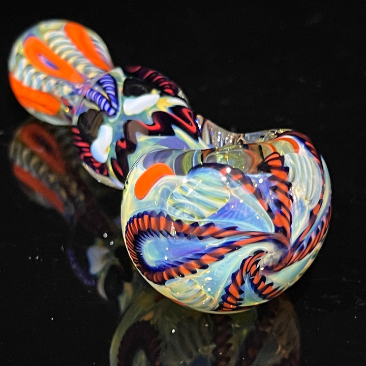 Color Inside Out Spoon 6 Glass Pipe Tiny Mike   