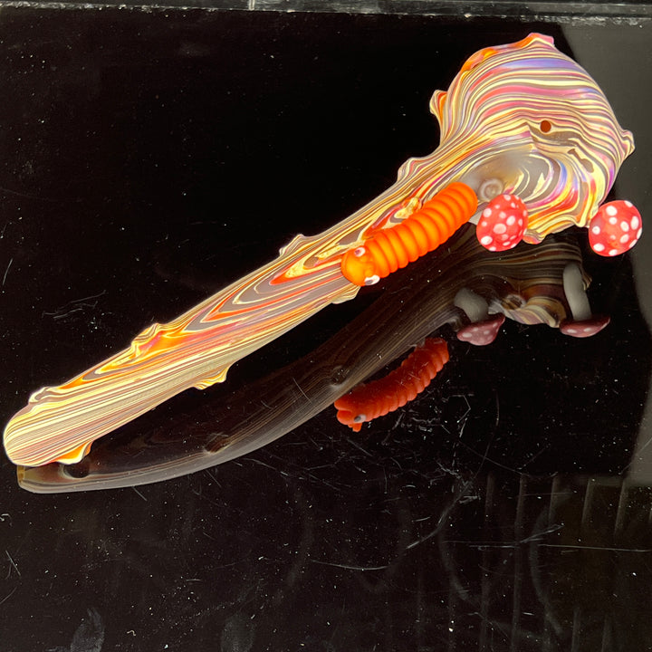 Wood Grain Caterpillar Gandalf Pipe Glass Pipe Wazoo Glass