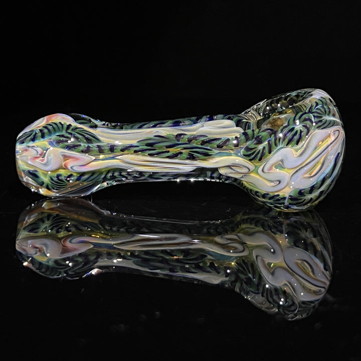 Color Inside Out Spoon 7 Glass Pipe Tiny Mike   