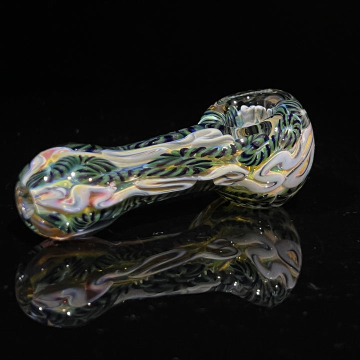 Color Inside Out Spoon 7 Glass Pipe Tiny Mike   