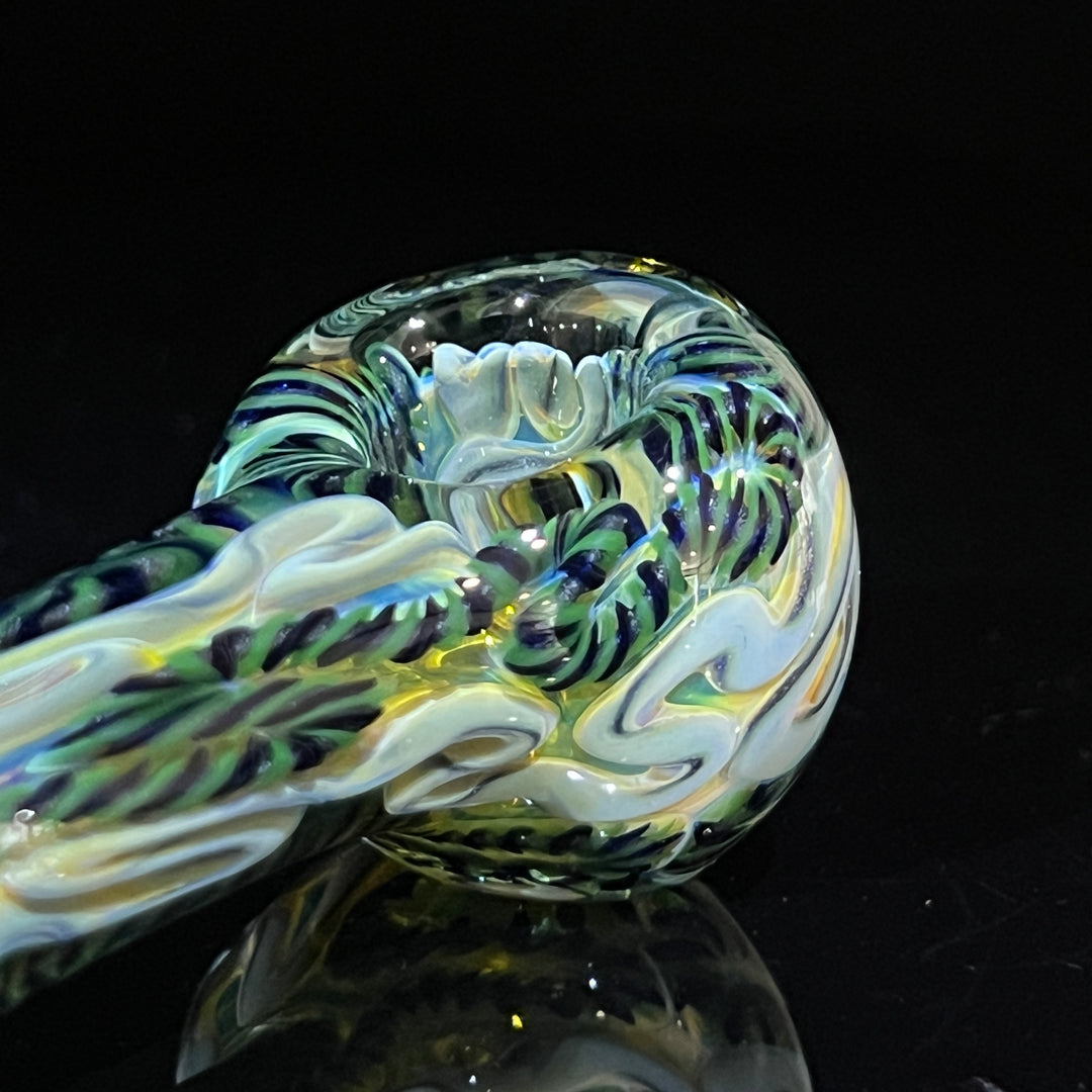 Color Inside Out Spoon 7 Glass Pipe Tiny Mike   