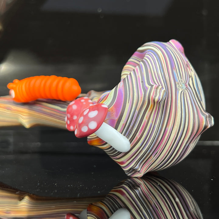 Wood Grain Caterpillar Gandalf Pipe Glass Pipe Wazoo Glass