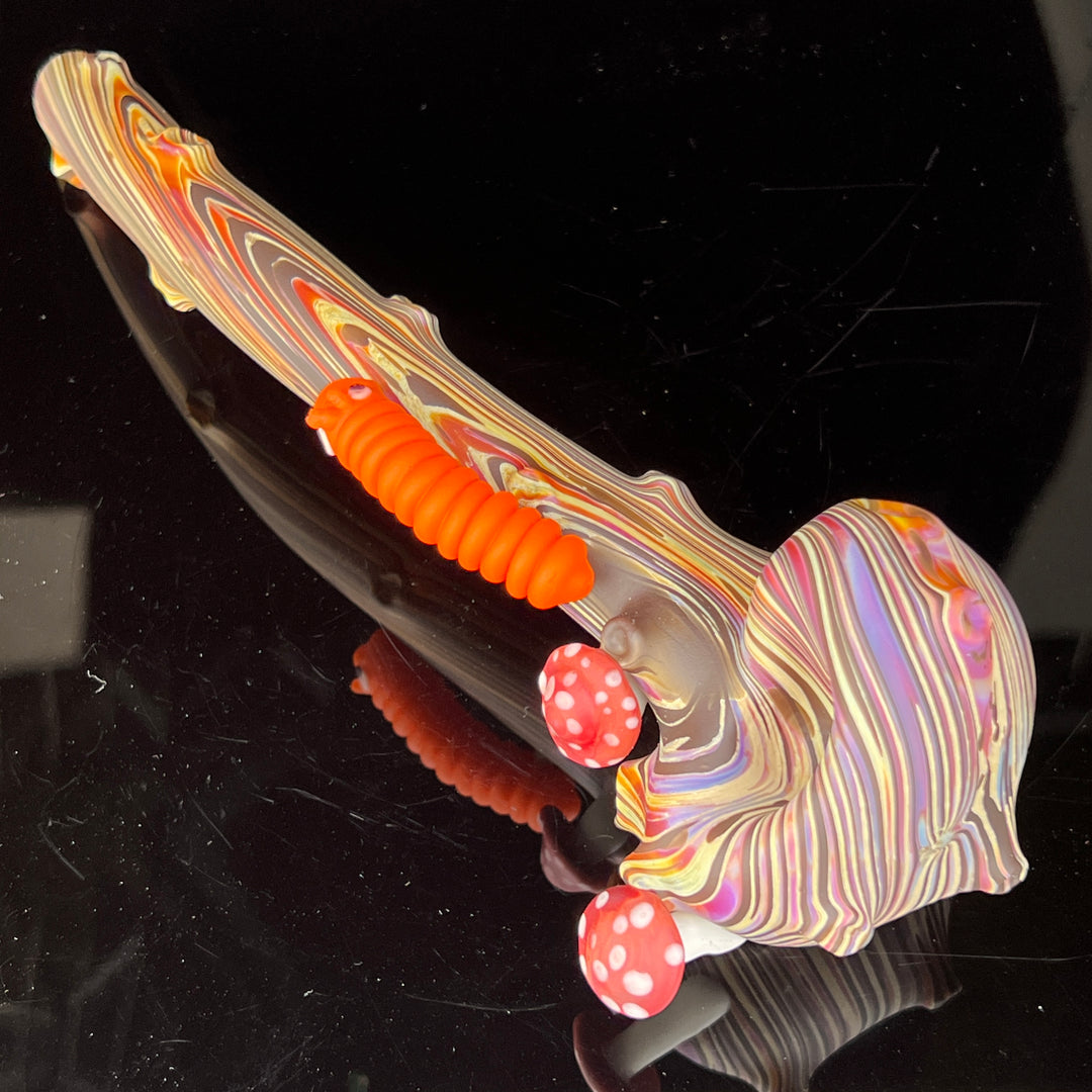 Wood Grain Caterpillar Gandalf Pipe Glass Pipe Wazoo Glass
