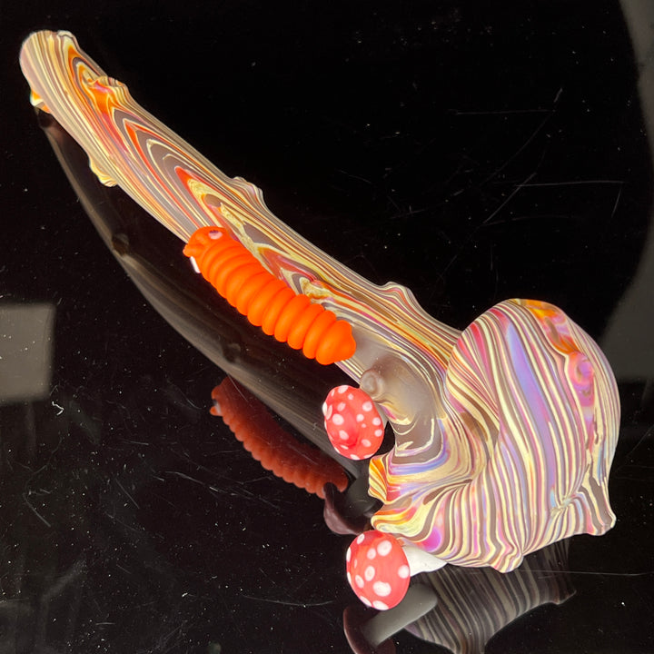 Wood Grain Caterpillar Gandalf Pipe Glass Pipe Wazoo Glass