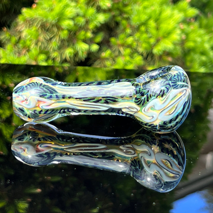 Color Inside Out Spoon 7 Glass Pipe Tiny Mike   