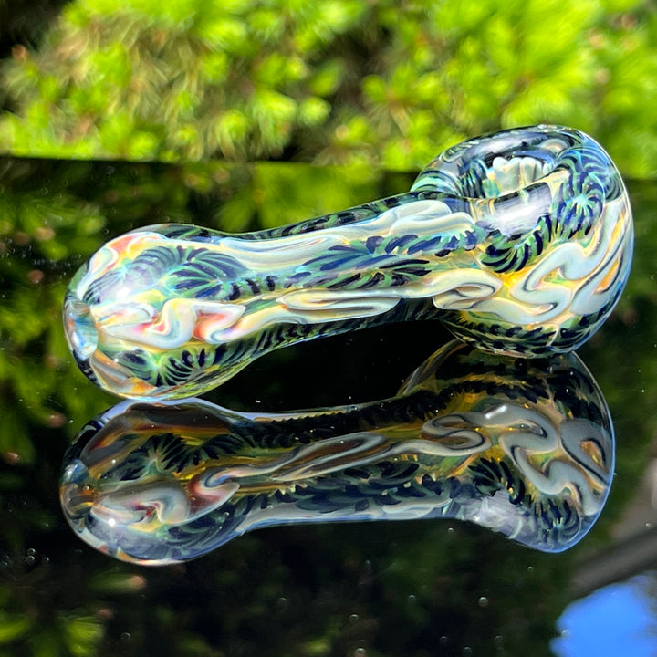 Color Inside Out Spoon 7 Glass Pipe Tiny Mike   