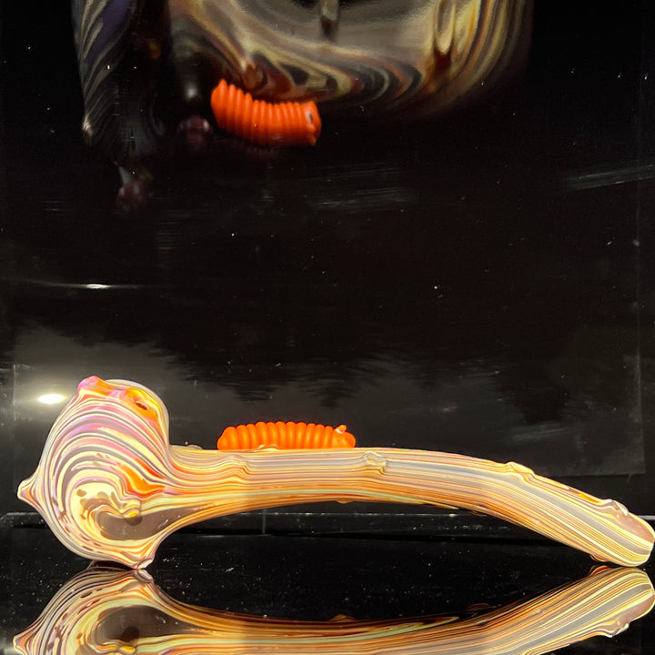 Wood Grain Caterpillar Gandalf Pipe Glass Pipe Wazoo Glass