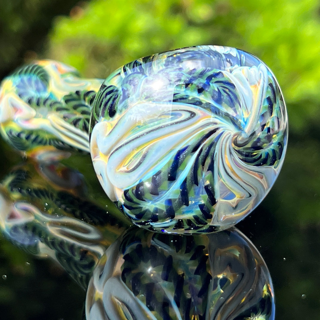 Color Inside Out Spoon 7 Glass Pipe Tiny Mike   