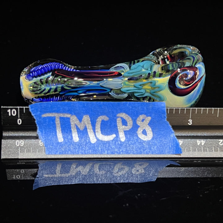 Color Inside Out Spoon 8 Glass Pipe Tiny Mike   