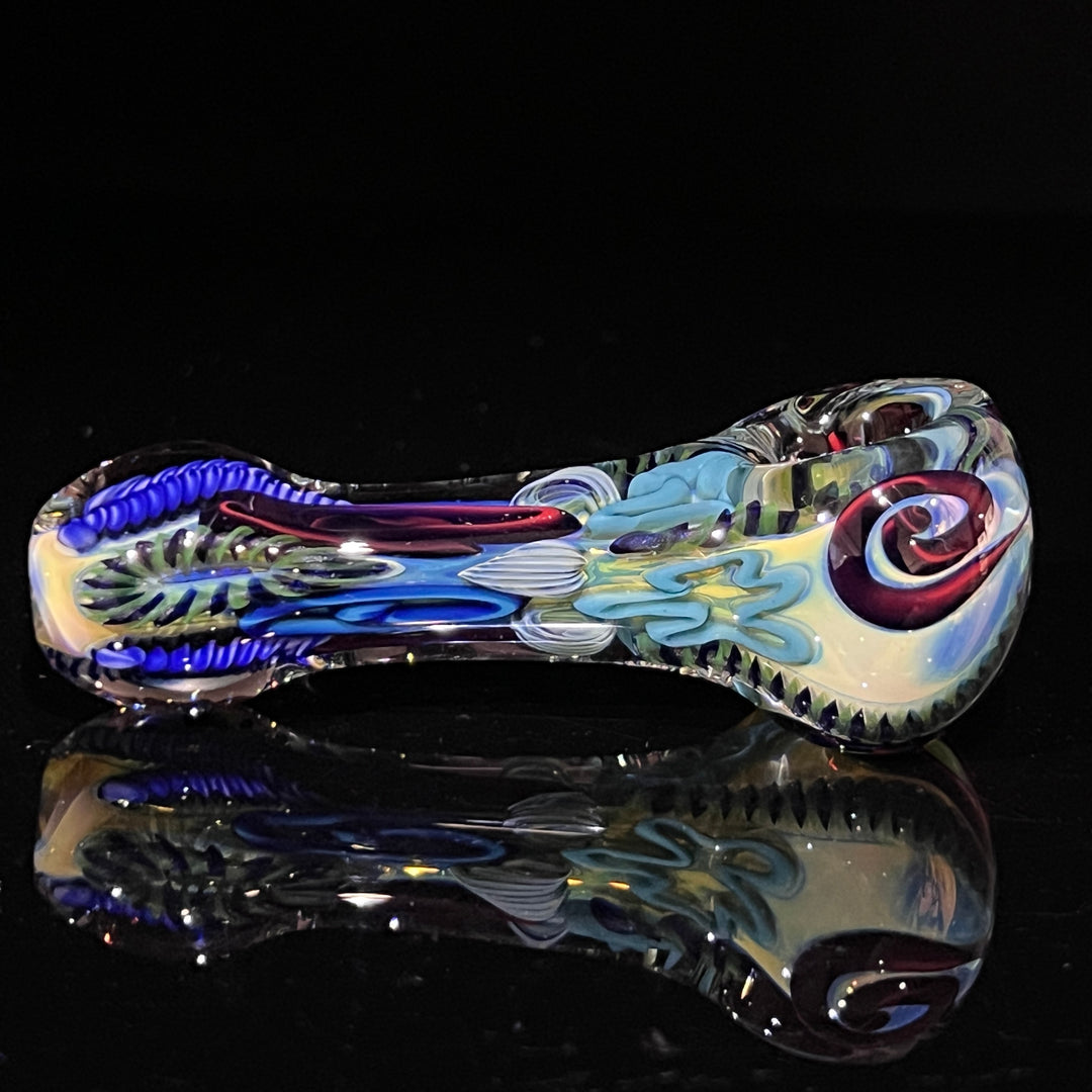 Color Inside Out Spoon 8 Glass Pipe Tiny Mike   