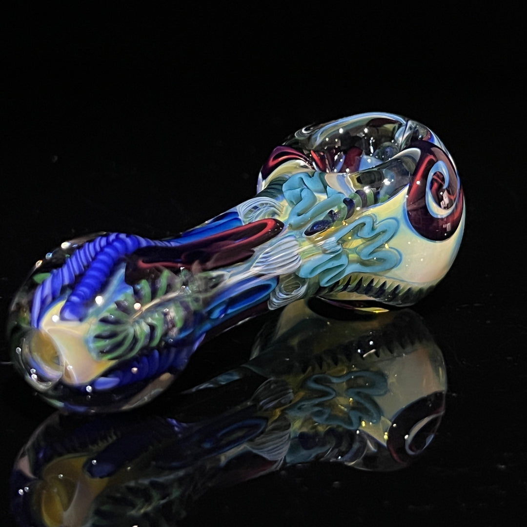 Color Inside Out Spoon 8 Glass Pipe Tiny Mike   