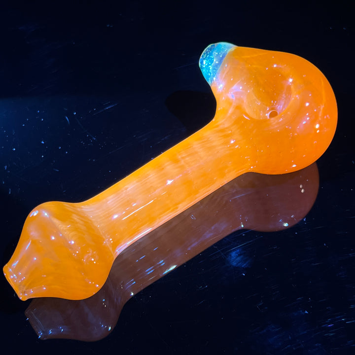 Citrus Orange Fume Spoon Glass Pipe Cose Glass   