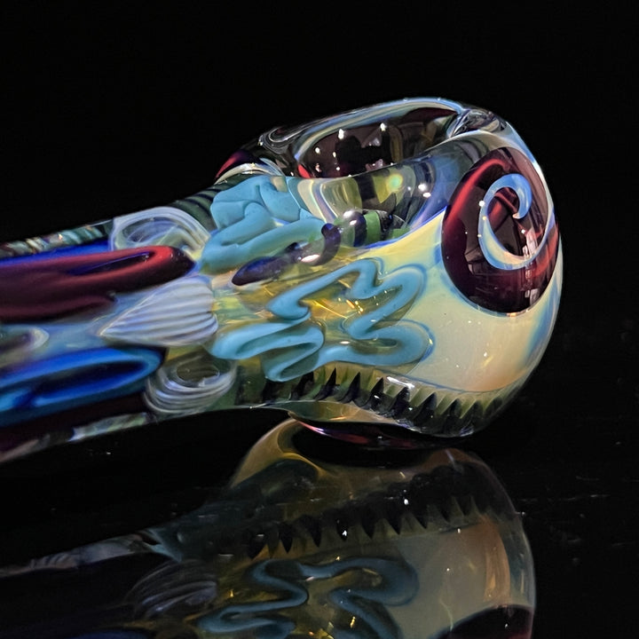 Color Inside Out Spoon 8 Glass Pipe Tiny Mike   