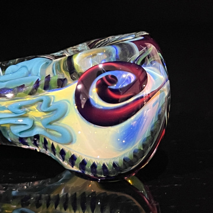 Color Inside Out Spoon 8 Glass Pipe Tiny Mike   