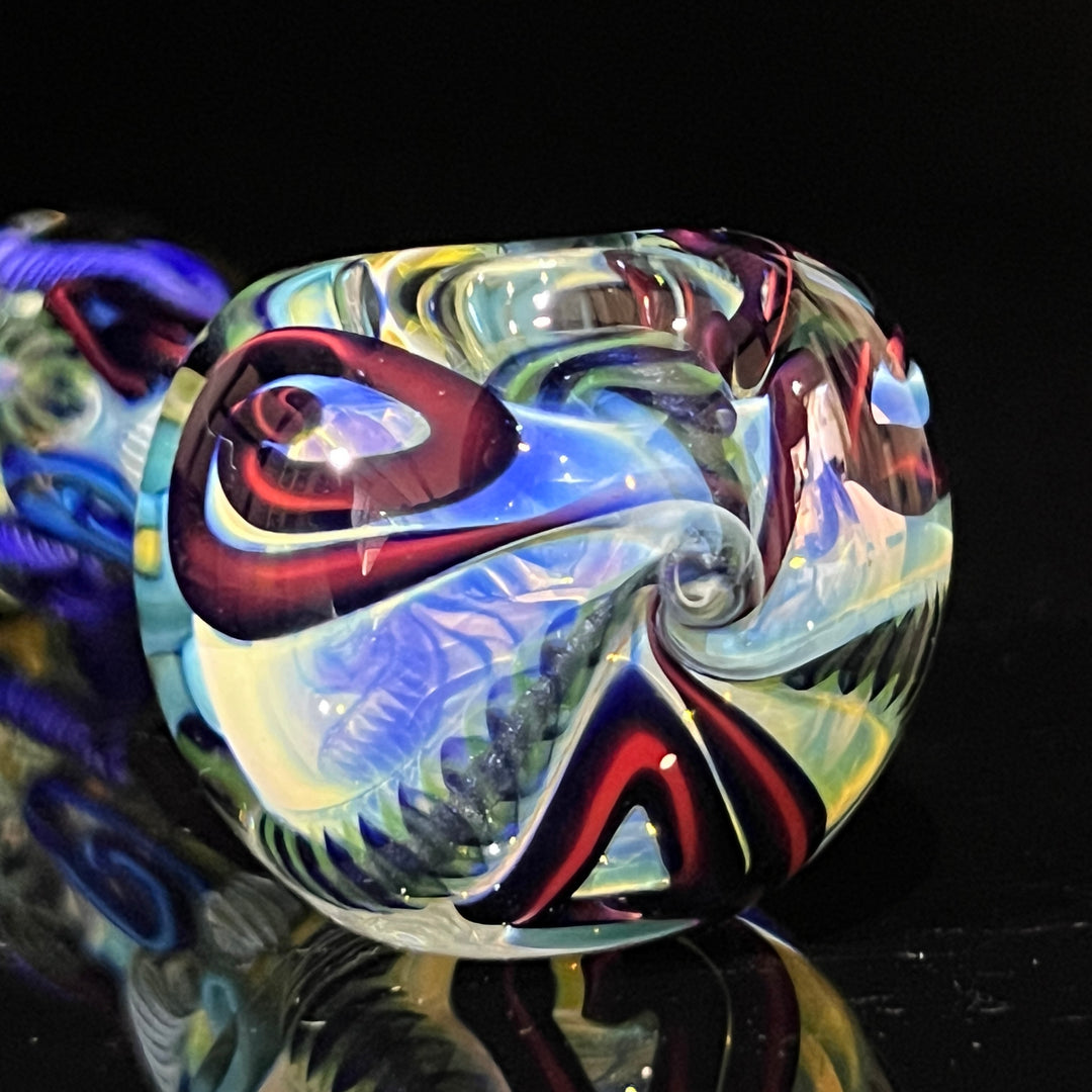 Color Inside Out Spoon 8 Glass Pipe Tiny Mike   