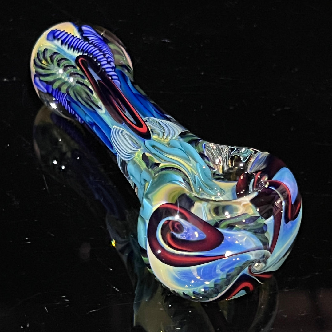 Color Inside Out Spoon 8 Glass Pipe Tiny Mike   
