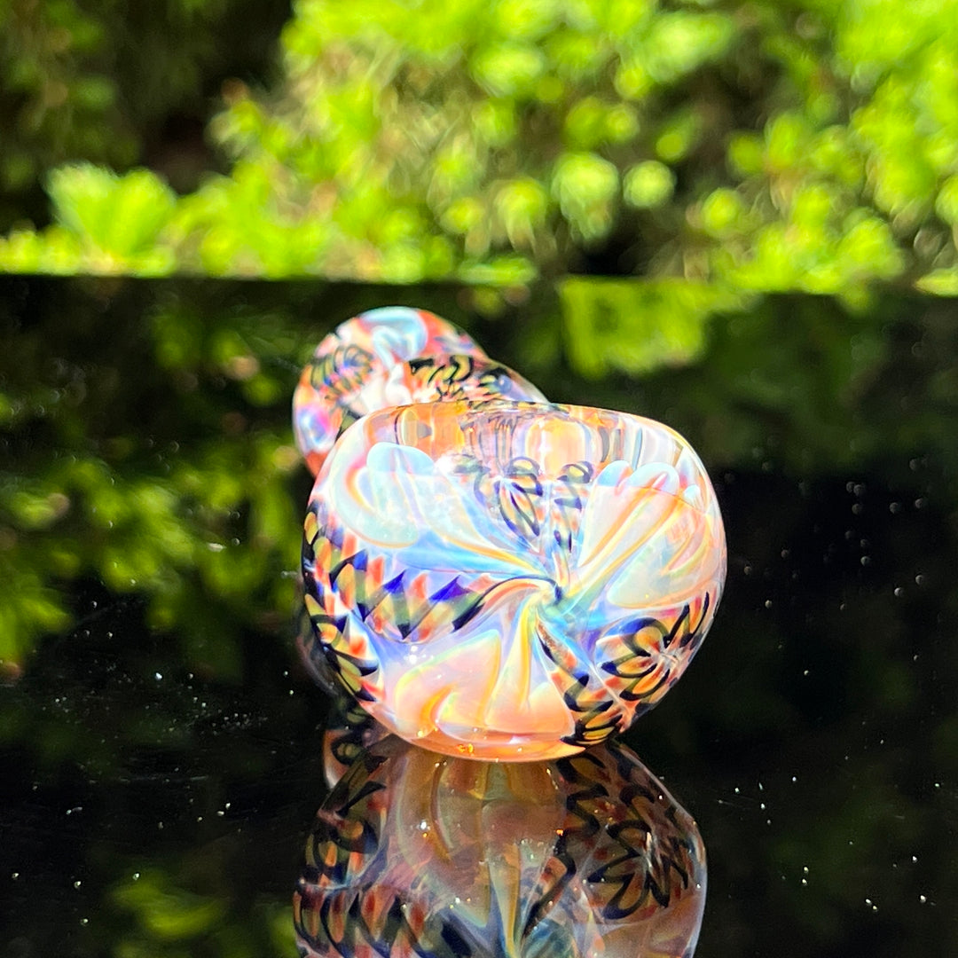 Color Inside Out Spoon 9 Glass Pipe Tiny Mike   