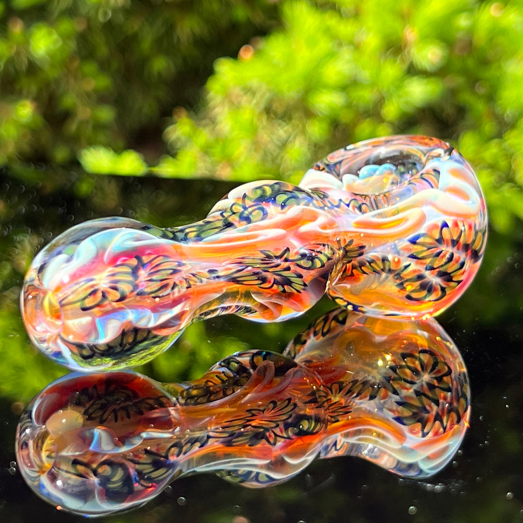 Color Inside Out Spoon 9 Glass Pipe Tiny Mike   