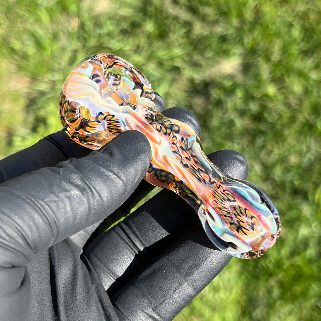 Color Inside Out Spoon 9 Glass Pipe Tiny Mike   