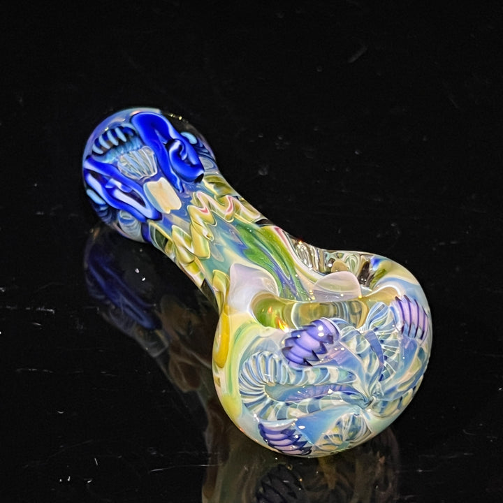Color Inside Out Spoon 10 Glass Pipe Tiny Mike   
