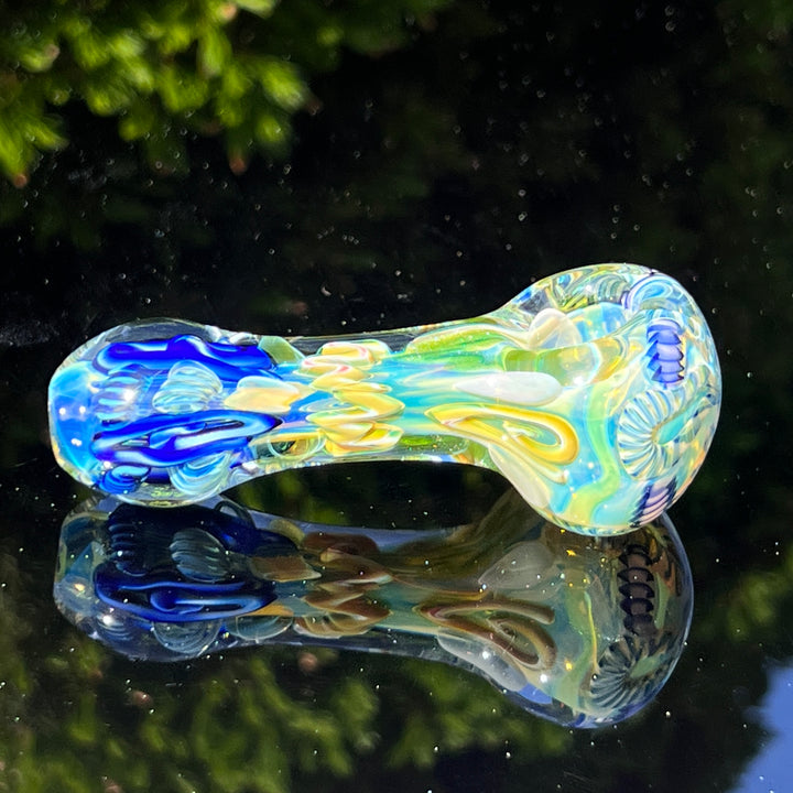 Color Inside Out Spoon 10 Glass Pipe Tiny Mike   