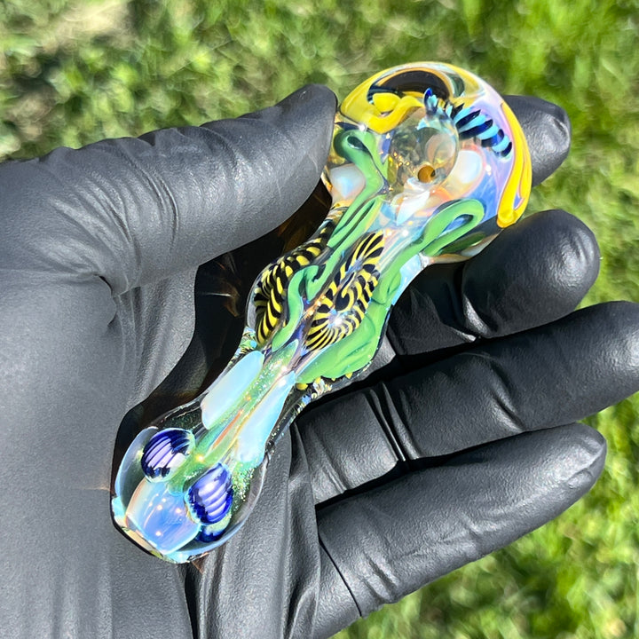 Color Inside Out Spoon 11 Glass Pipe Tiny Mike   