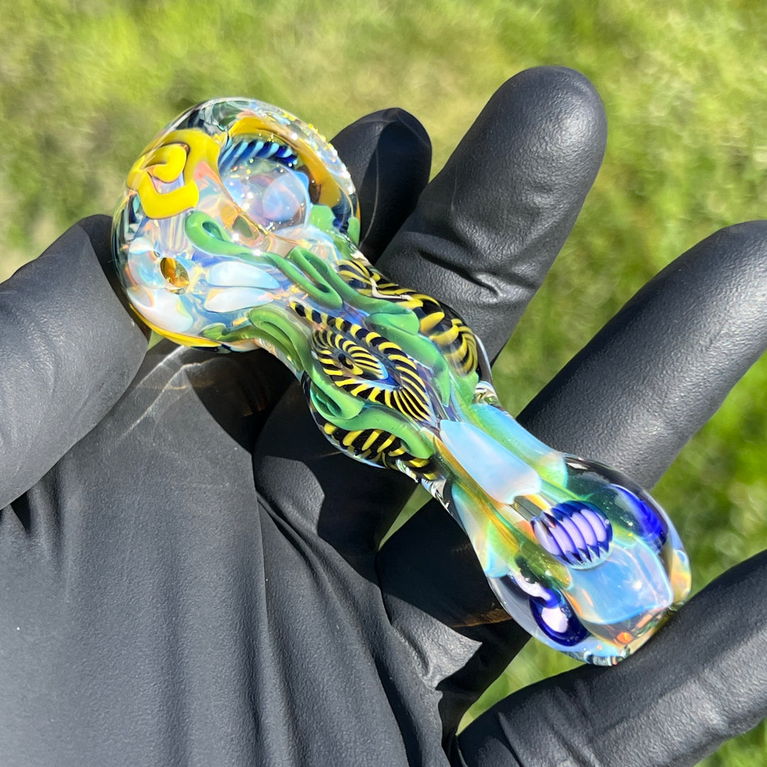 Color Inside Out Spoon 11 Glass Pipe Tiny Mike   