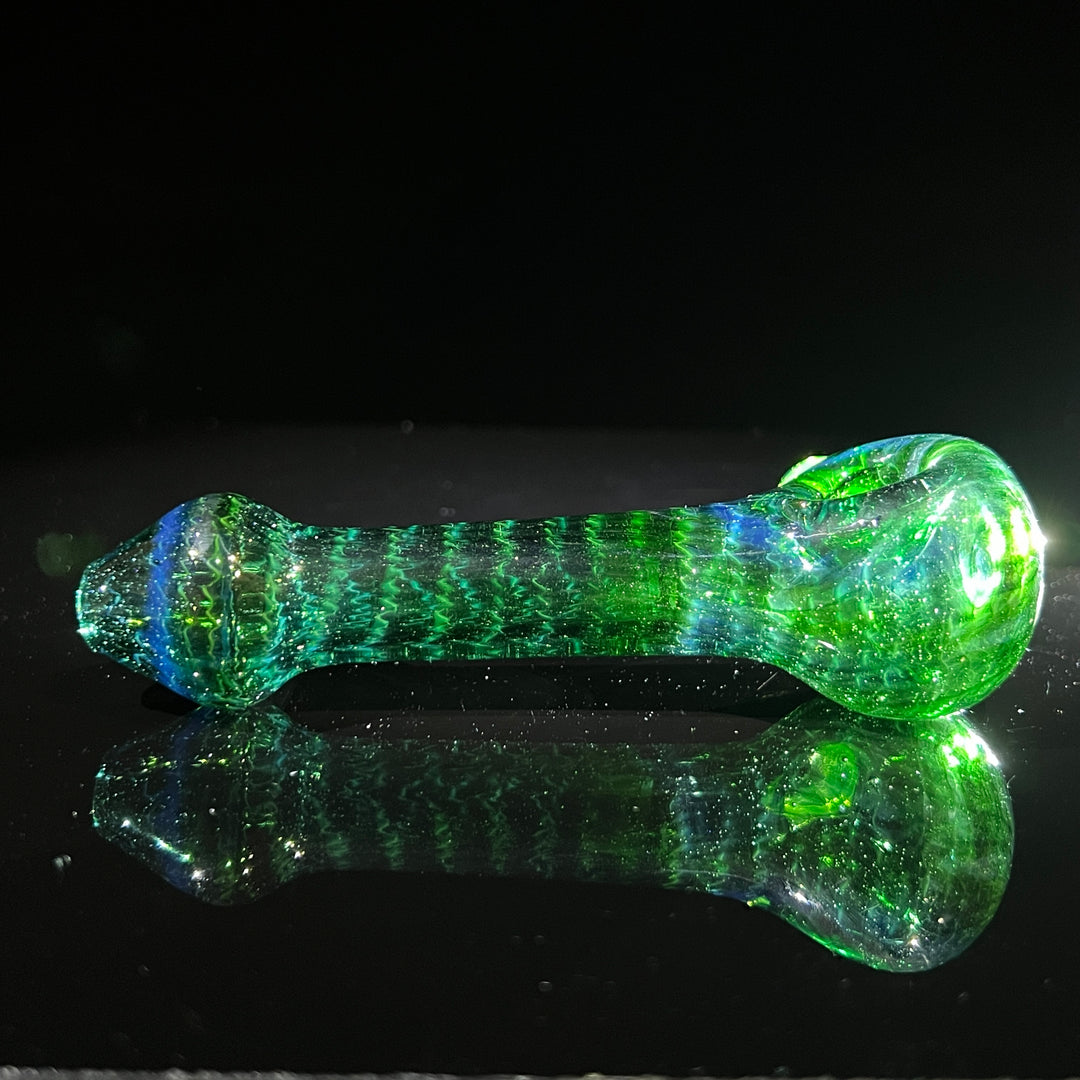 Forest Green Spoon Glass Pipe Cose Glass   