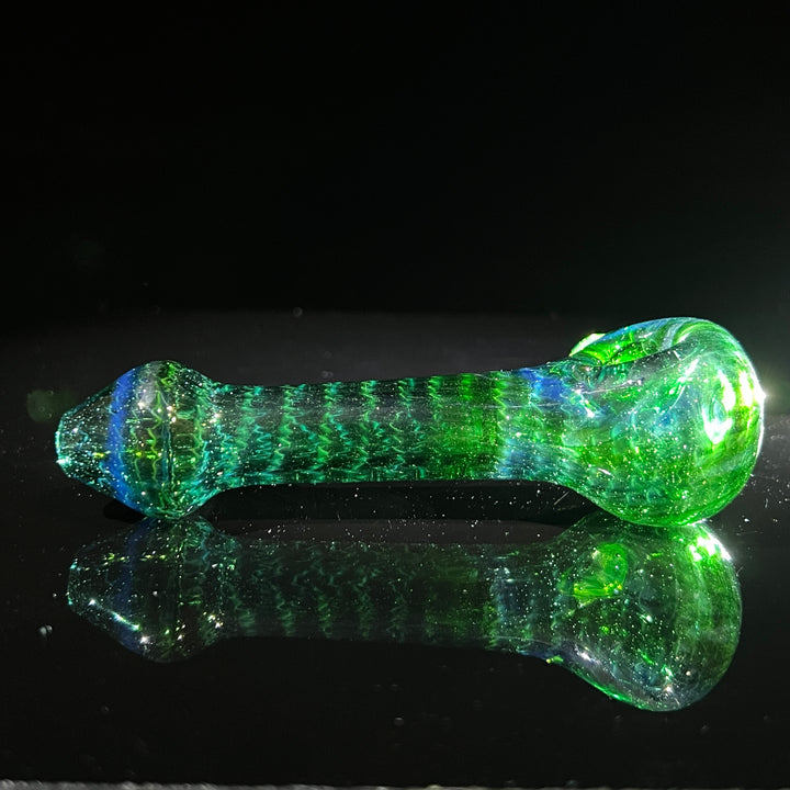 Forest Green Spoon Glass Pipe Cose Glass   