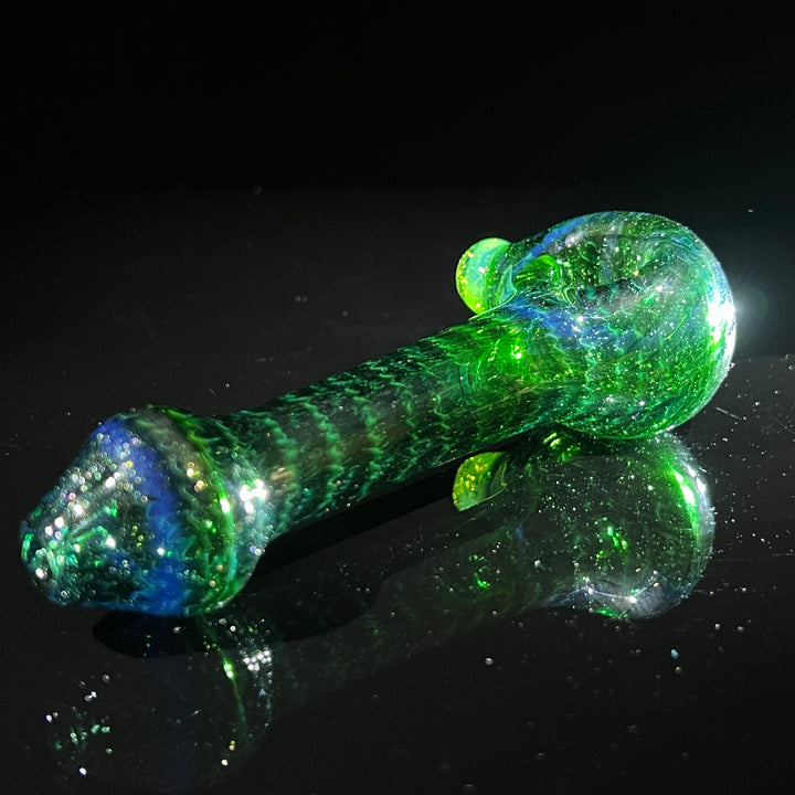 Forest Green Spoon Glass Pipe Cose Glass   