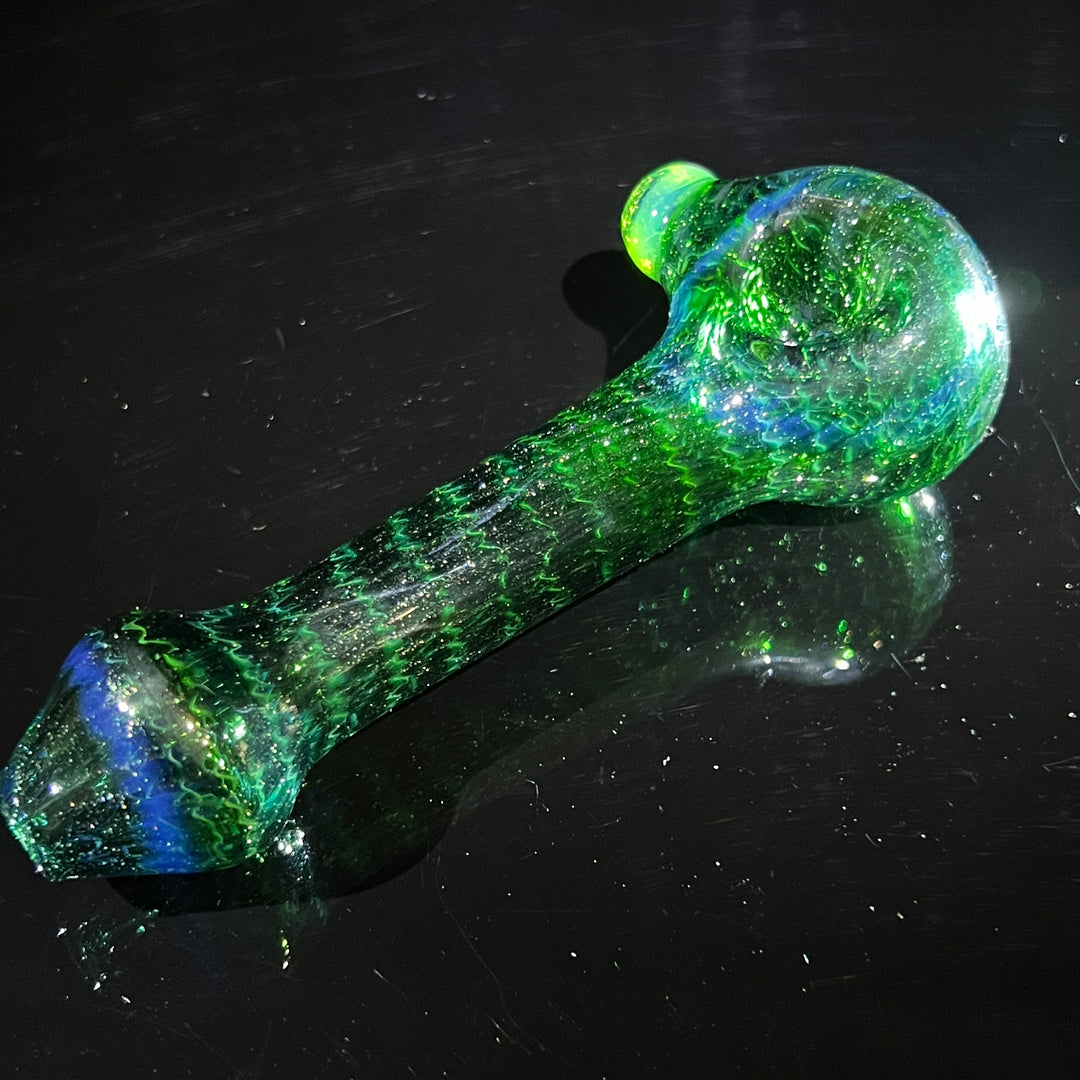 Forest Green Spoon Glass Pipe Cose Glass   
