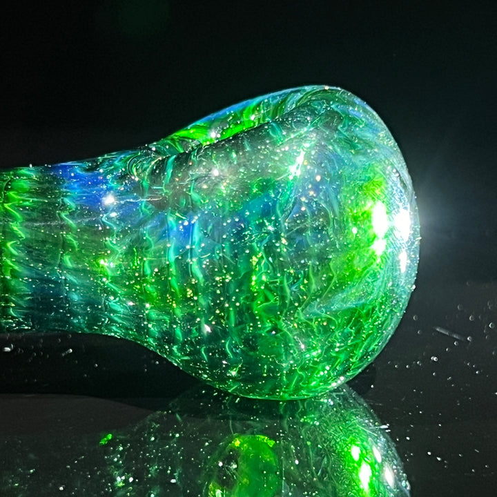 Forest Green Spoon Glass Pipe Cose Glass   