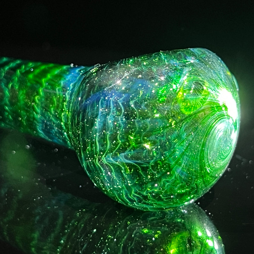 Forest Green Spoon Glass Pipe Cose Glass   
