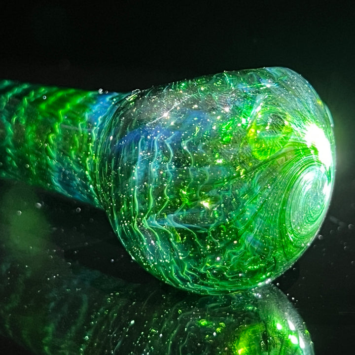 Forest Green Spoon Glass Pipe Cose Glass   