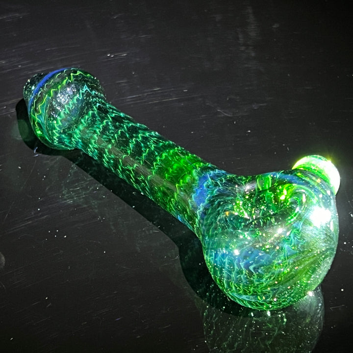 Forest Green Spoon Glass Pipe Cose Glass   