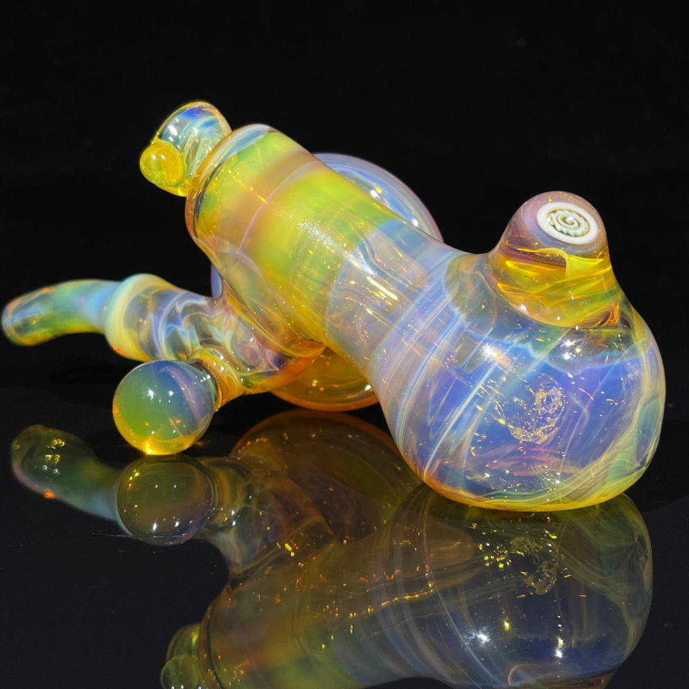 10mm Heady Layback Bubbler Glass Pipe Slob Glass