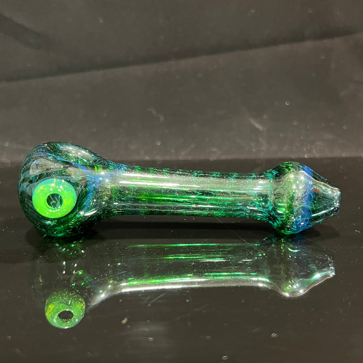 Forest Green Spoon Glass Pipe Cose Glass   