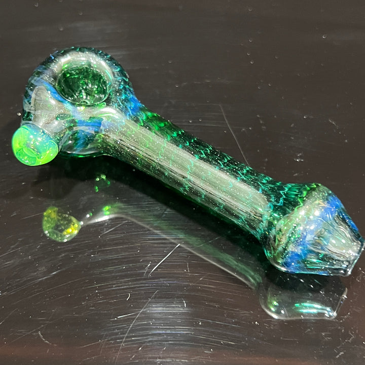 Forest Green Spoon Glass Pipe Cose Glass   