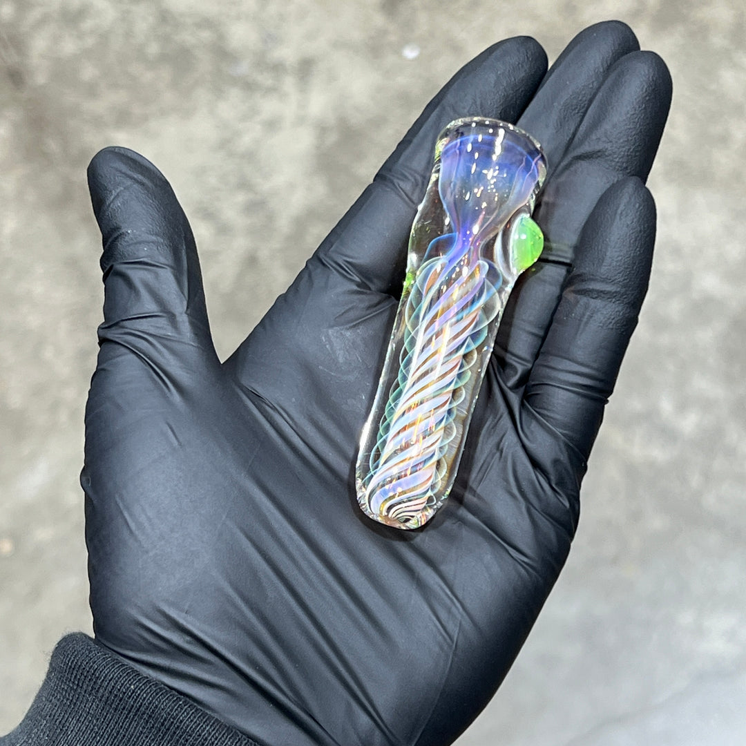 Thick Fume Chillum Glass Pipe Chuck Glass   