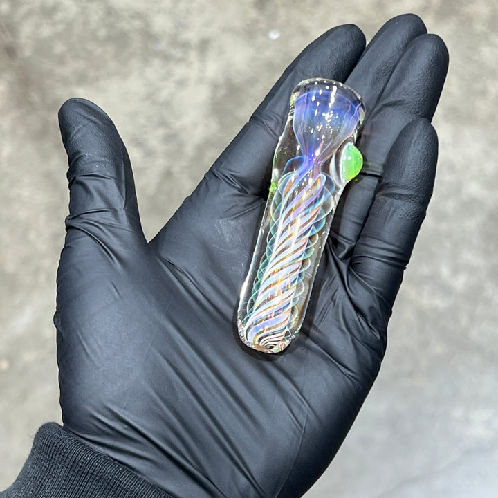 Thick Fume Chillum Glass Pipe Chuck Glass   