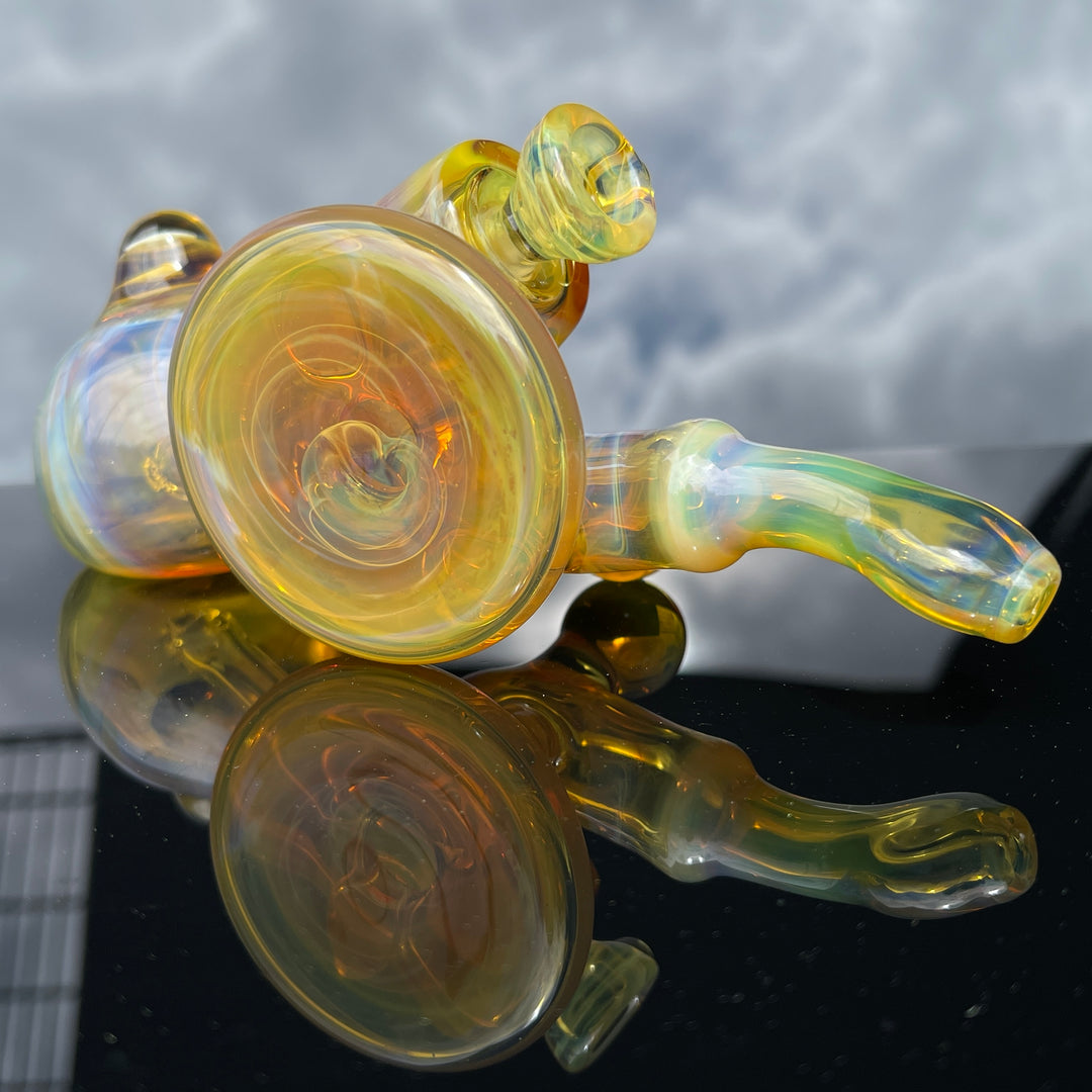 10mm Heady Layback Bubbler Glass Pipe Slob Glass