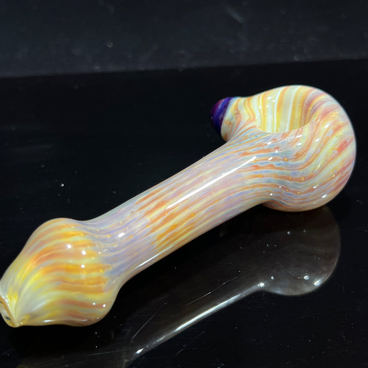 Sea Swirls Spoon Glass Pipe Cose Glass   