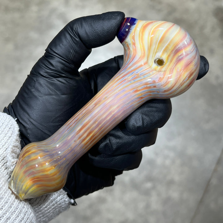 Sea Swirls Spoon Glass Pipe Cose Glass   