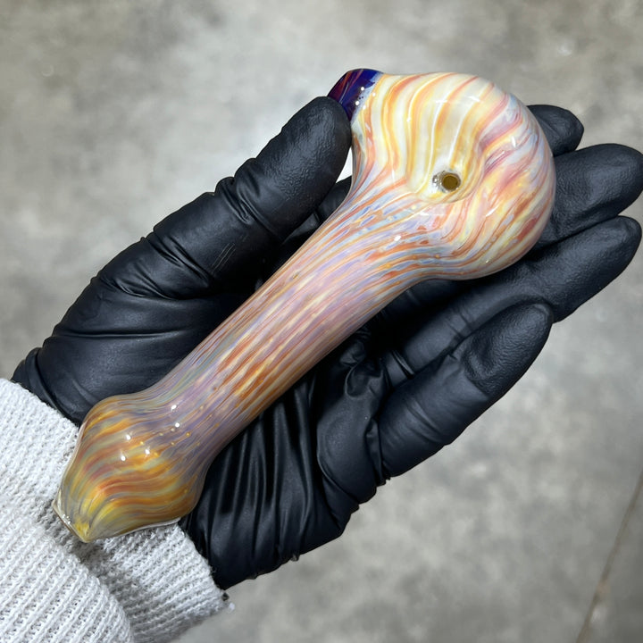 Sea Swirls Spoon Glass Pipe Cose Glass   