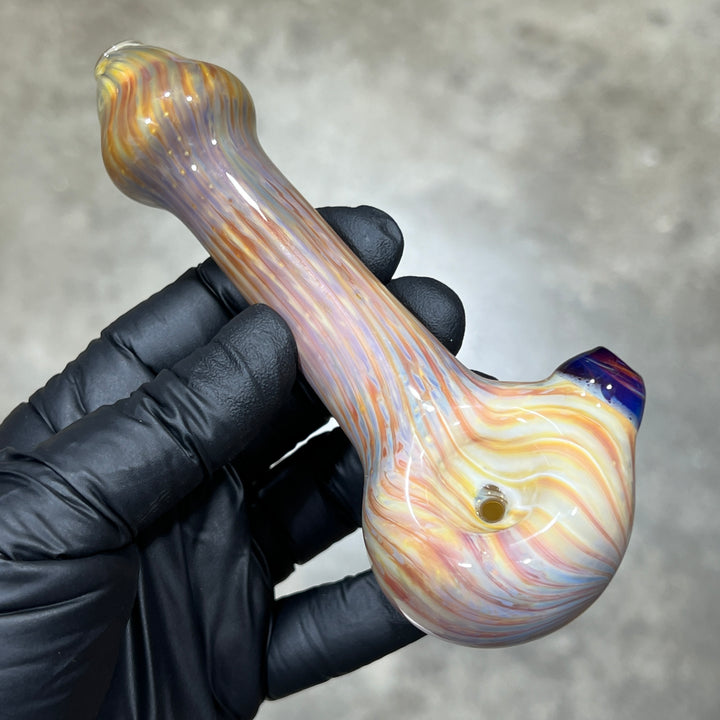 Sea Swirls Spoon Glass Pipe Cose Glass   