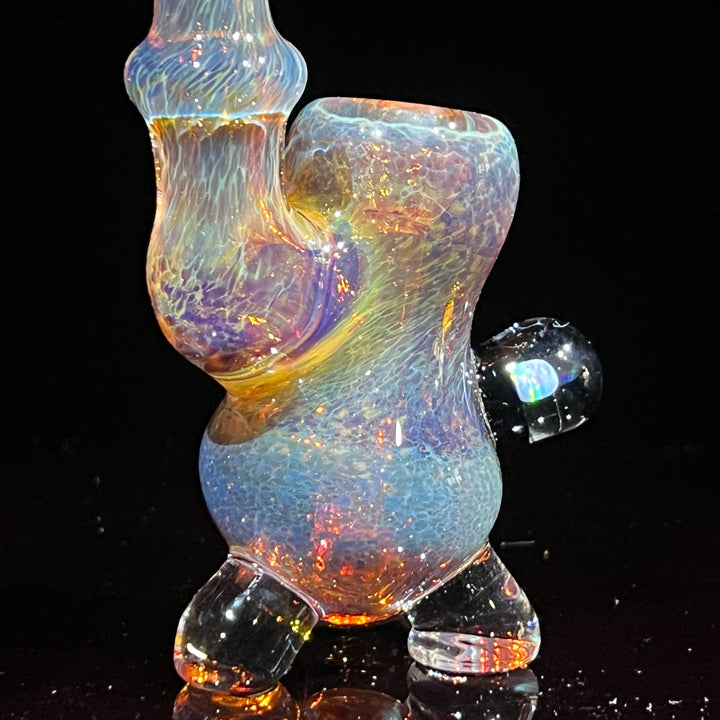 Sunset Opal Sherlock Bubbler Glass Pipe Beezy Glass