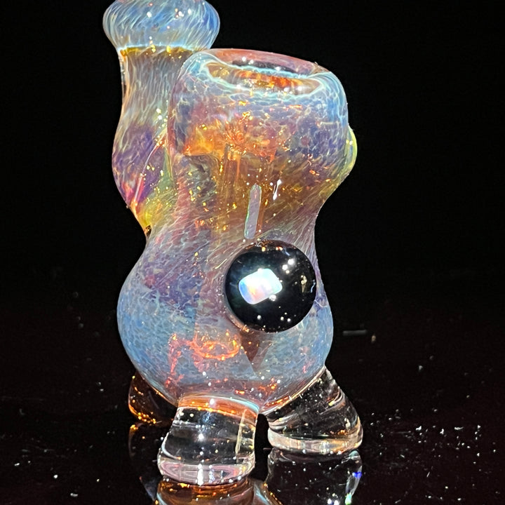 Sunset Opal Sherlock Bubbler Glass Pipe Beezy Glass